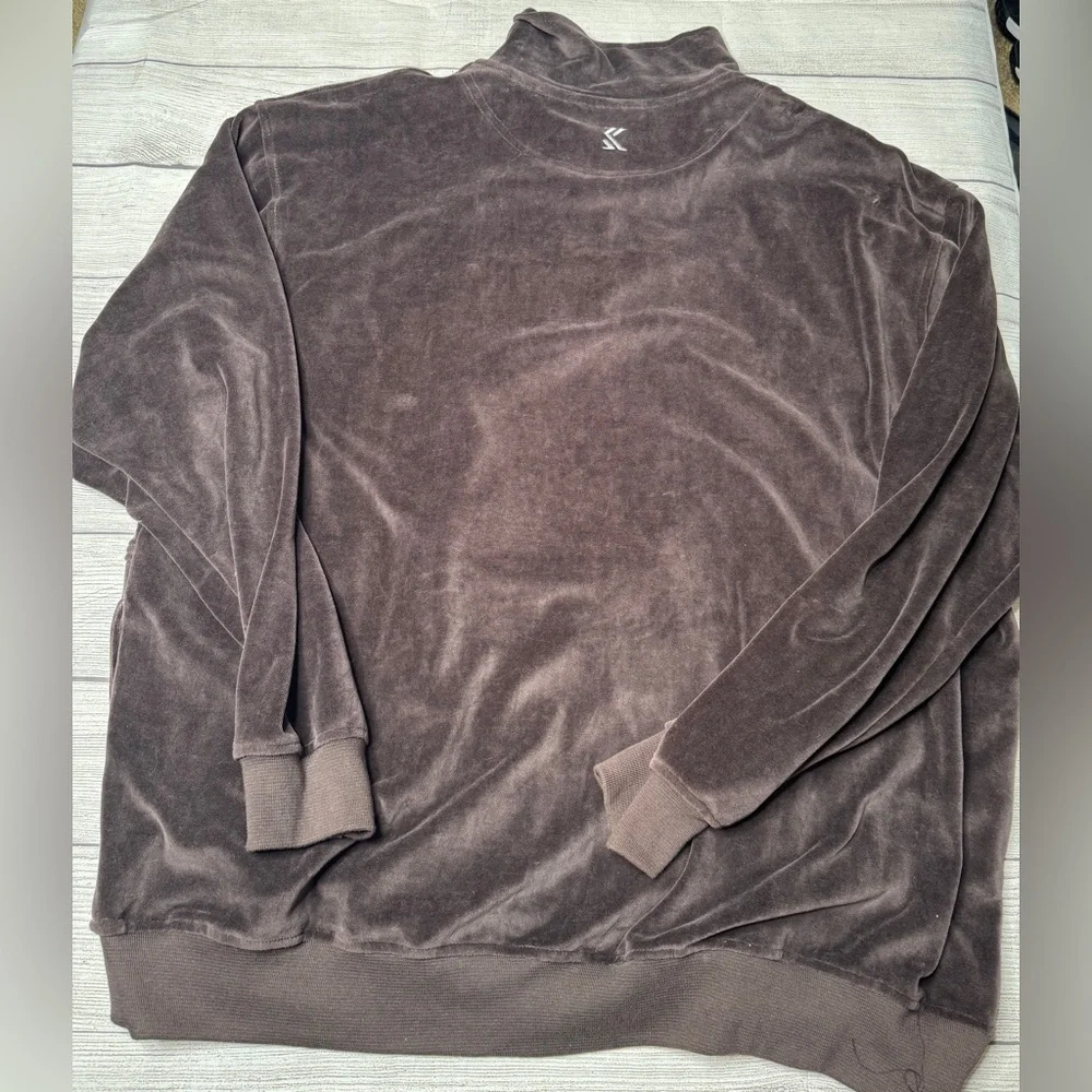 Karl‎ Kani Originals Men’s Chocolate Brown Velour Track Jacket Size XXL NWT